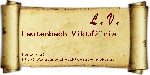 Lautenbach Viktória névjegykártya